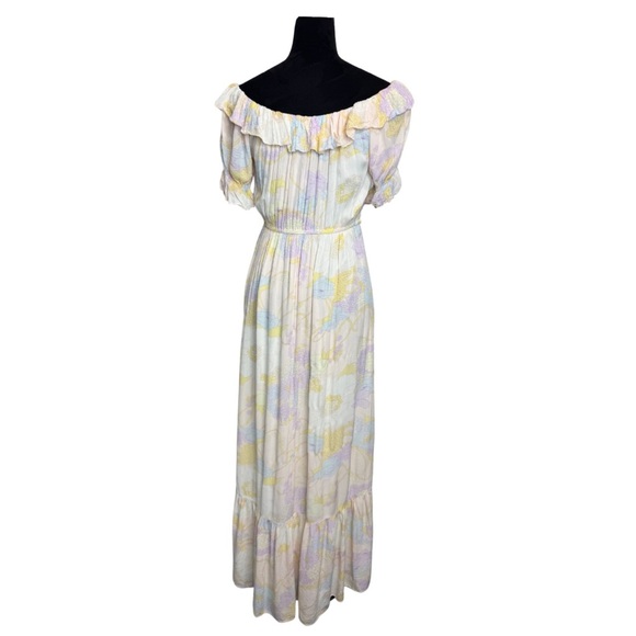 Ba&sh Ruffle Maxi Dress Nude - Picture 3 of 12